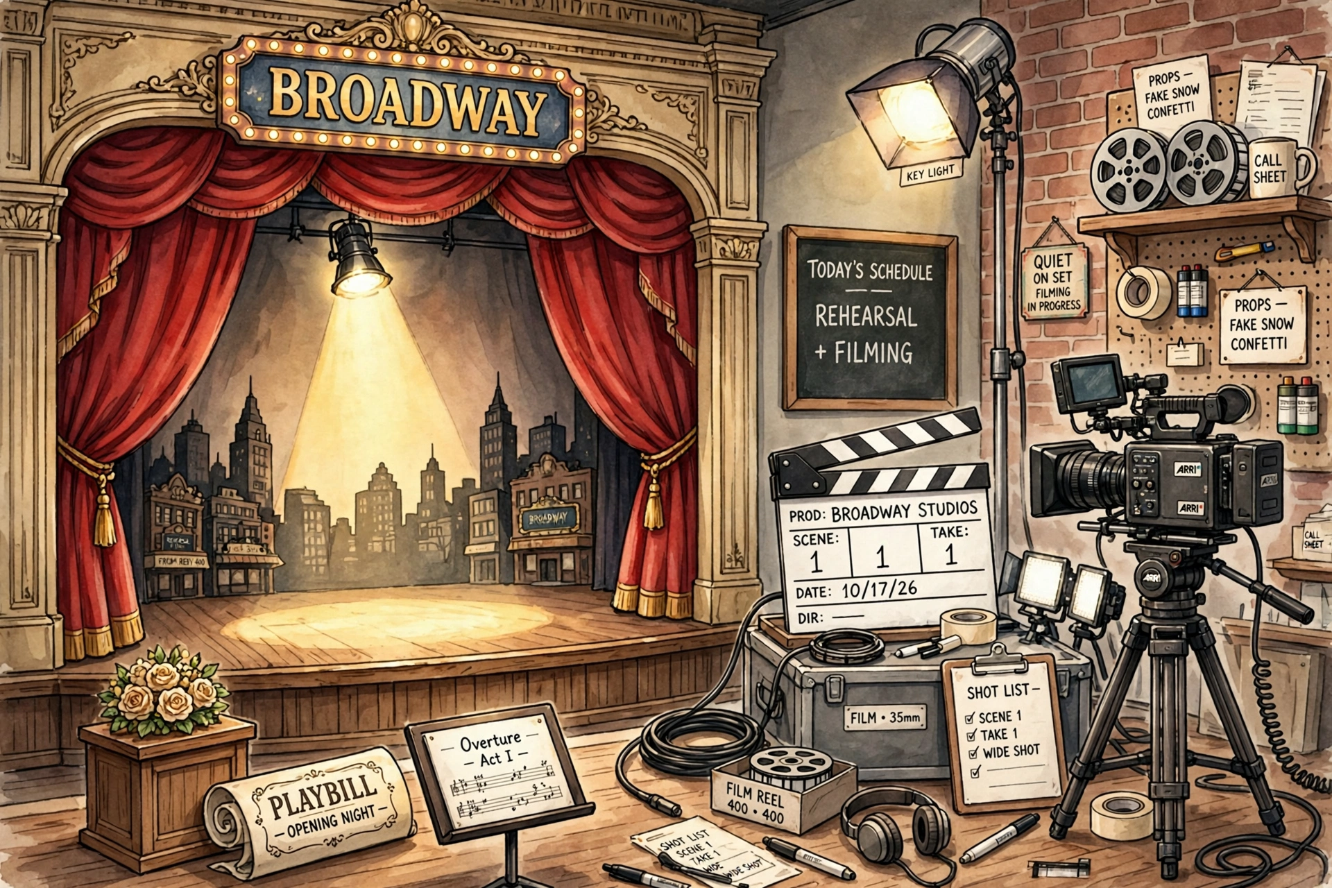 Jim Parsons net worth - original Broadway stage and film studio illustration